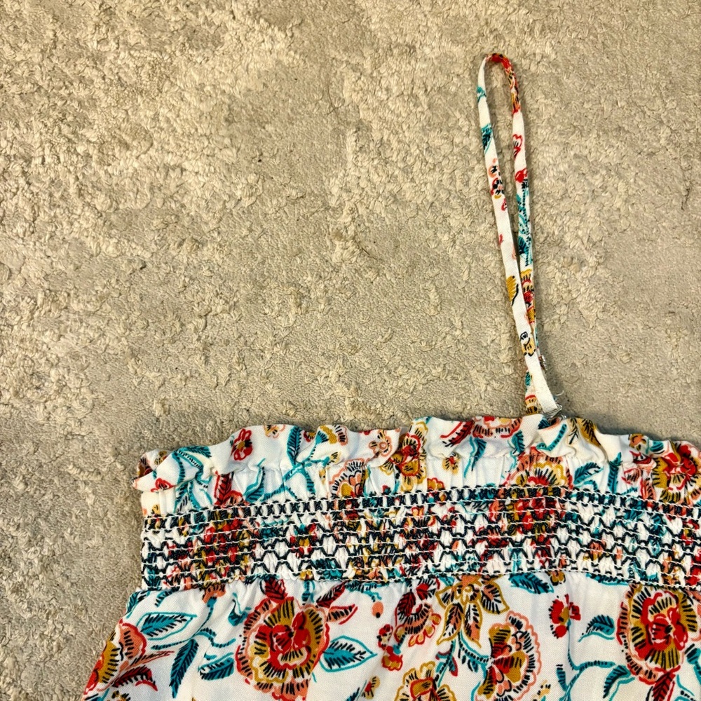 Maurices Mixed Print Blue & White Smocked Swing Camisole Tank Size 2X - Picture 4 of 12
